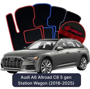 Dywaniki Welurowe OMEVO do Audi A6 Allroad C8 5 gen Kombi (2018-2025)