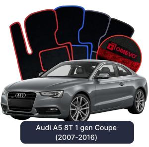Dywaniki Welurowe OMEVO do Audi A5 8T 1 gen Coupe (2007-2016)