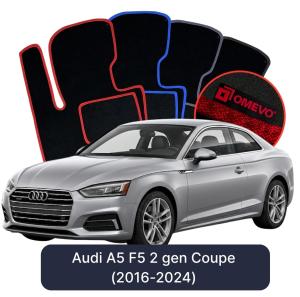 Dywaniki Welurowe OMEVO do Audi A5 F5 2 gen Coupe (2016-2024)