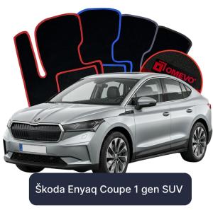 Dywaniki Welurowe OMEVO do Škoda Enyaq Coupe 1 gen SUV (2020-2026)