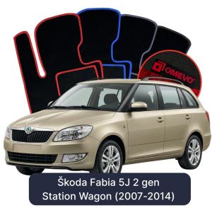 Dywaniki Welurowe OMEVO do Škoda Fabia 5J 2 gen Kombi (2007-2014)
