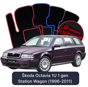 Dywaniki Welurowe OMEVO do Škoda Octavia 1U 1 gen Kombi (1996-2011)