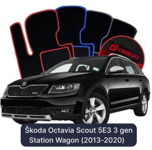 Dywaniki Welurowe OMEVO do Škoda Octavia Scout 5E3 3 gen Kombi (2013-2020)