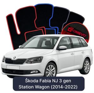 Dywaniki Welurowe OMEVO do Škoda Fabia NJ 3 gen Kombi (2014-2022)