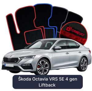 Dywaniki Welurowe OMEVO do Škoda Octavia VRS 5E 4 gen Liftback (2019-2026)