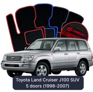 Dywaniki Welurowe OMEVO do Toyota Land Cruiser J100  SUV 5 drzwi (1998-2007)