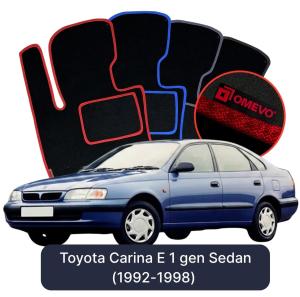 Dywaniki Welurowe OMEVO do Toyota Carina E 1 gen Sedan (1992-1998)