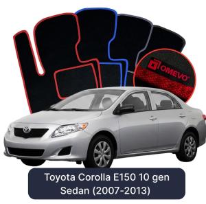 Dywaniki Welurowe OMEVO do Toyota Corolla E150 10 gen Sedan (2007-2013)