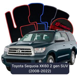 Dywaniki Welurowe OMEVO do Toyota Sequoia XK60 2 gen SUV (2008-2022)