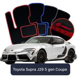 Dywaniki Welurowe OMEVO do Toyota Supra J29 5 gen Coupe (2019-2026)