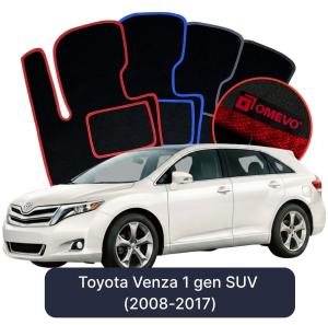 Dywaniki Welurowe OMEVO do Toyota Venza 1 gen SUV (2008-2017)