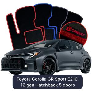 Dywaniki Welurowe OMEVO do Toyota Corolla GR Sport E210 12 gen Hatchback 5 drzwi (2018-2026)