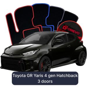 Dywaniki Welurowe OMEVO do Toyota GR Yaris 4 gen Hatchback 3 drzwi (2020-2026)