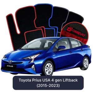 Dywaniki Welurowe OMEVO do Toyota Prius USA  4 gen Liftback (2015-2023)