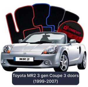 Dywaniki Welurowe OMEVO do Toyota MR2 3 gen Coupe 3 drzwi (1999-2007)