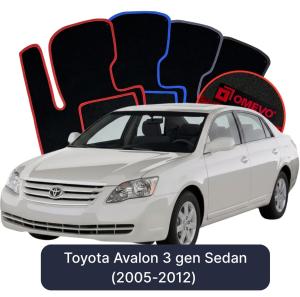 Dywaniki Welurowe OMEVO do Toyota Avalon 3 gen Sedan (2005-2012)