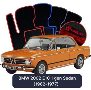 Dywaniki Welurowe OMEVO do BMW 2002 E10 1 gen Sedan (1962-1977)