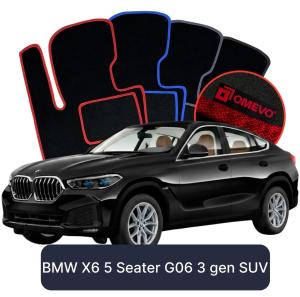Dywaniki Welurowe OMEVO do BMW X6 5-osobowy G06 3 gen SUV (2019-2026)