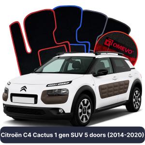 Dywaniki Welurowe OMEVO do Citroën C4 Cactus 1 gen SUV 5 drzwi (2014-2020)