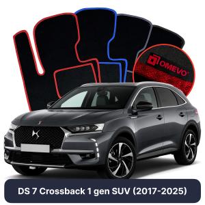 Dywaniki Welurowe OMEVO do DS 7 Crossback 1 gen SUV (2017-2025)
