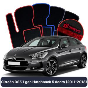 Dywaniki Welurowe OMEVO do Citroën DS5 1 gen Hatchback 5 drzwi (2011-2018)