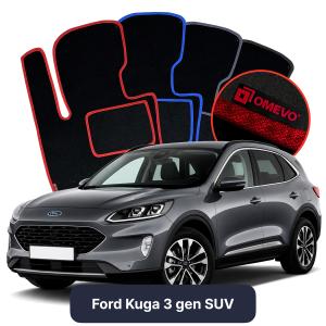 Dywaniki Welurowe OMEVO do Ford Kuga 3 gen SUV (2019-2026)