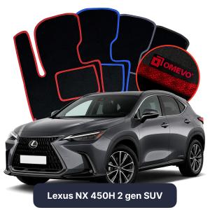 Dywaniki Welurowe OMEVO do Lexus NX 450H 2 gen SUV (2021-2026)