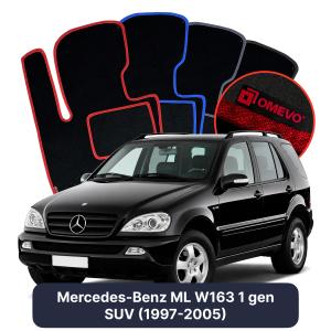 Dywaniki Welurowe OMEVO do Mercedes-Benz ML W163 1 gen SUV (1997-2005)