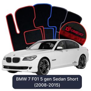Dywaniki Welurowe OMEVO do BMW 7 F01 5 gen Sedan Short (2008-2015)