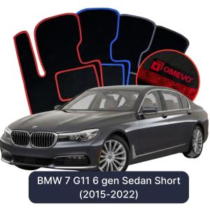 Dywaniki Welurowe OMEVO do BMW 7 G11 6 gen Sedan Short (2015-2022)