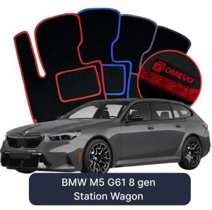 Dywaniki Welurowe OMEVO do BMW M5 G61 8 gen Kombi (2023-2026)