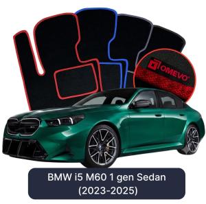 Dywaniki Welurowe OMEVO do BMW i5 M60 1 gen Sedan (2023-2025)
