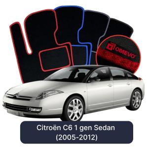 Dywaniki Welurowe OMEVO do Citroën C6 1 gen Sedan (2005-2012)