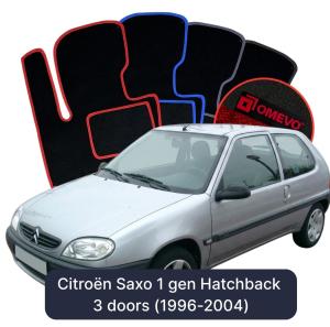 Dywaniki Welurowe OMEVO do Citroën Saxo 1 gen Hatchback 3 drzwi (1996-2004)