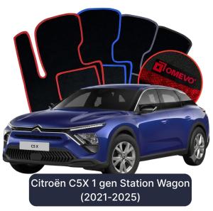 Dywaniki Welurowe OMEVO do Citroën C5X 1 gen Kombi (2021-2025)
