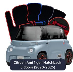Dywaniki Welurowe OMEVO do Citroën Ami 1 gen Hatchback 3 drzwi (2020-2025)