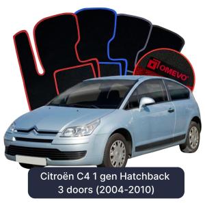 Dywaniki Welurowe OMEVO do Citroën C4 1 gen Hatchback 3 drzwi (2004-2010)