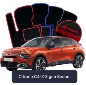 Dywaniki Welurowe OMEVO do Citroën C4-X 3 gen Sedan (2023-2026)