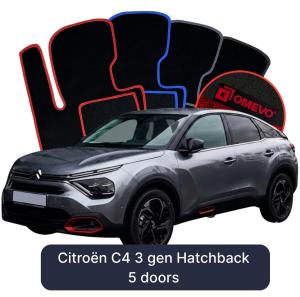 Dywaniki Welurowe OMEVO do Citroën C4 3 gen Hatchback 5 drzwi (2020-2026)
