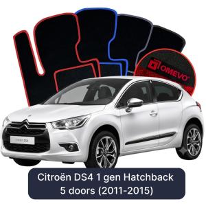 Dywaniki Welurowe OMEVO do Citroën DS4 1 gen Hatchback 5 drzwi (2011-2015)