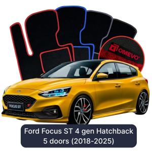 Dywaniki Welurowe OMEVO do Ford Focus ST 4 gen Hatchback 5 drzwi (2018-2025)