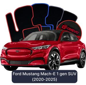 Dywaniki Welurowe OMEVO do Ford Mustang Mach-E 1 gen SUV (2020-2025)