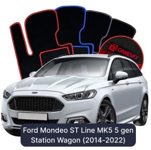 Dywaniki Welurowe OMEVO do Ford Mondeo ST Line MK5 5 gen Kombi (2014-2022)