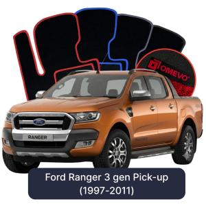 Dywaniki Welurowe OMEVO do Ford Ranger 3 gen Pick-up (1997-2011)
