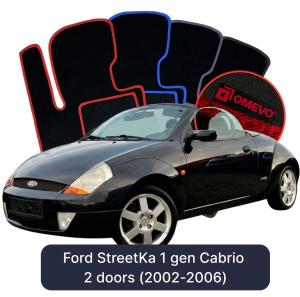 Dywaniki Welurowe OMEVO do Ford StreetKa 1 gen Cabrio 2 drzwi (2002-2006)