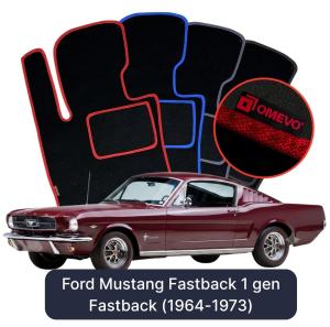 Dywaniki Welurowe OMEVO do Ford Mustang Fastback 1 gen Fastback (1964-1973)