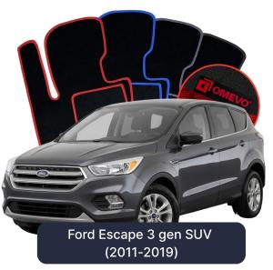 Dywaniki Welurowe OMEVO do Ford Escape 3 gen SUV (2011-2019)