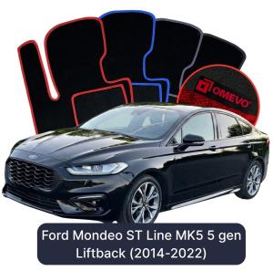 Dywaniki Welurowe OMEVO do Ford Mondeo ST Line MK5 5 gen Liftback (2014-2022)