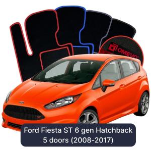 Dywaniki Welurowe OMEVO do Ford Fiesta ST 6 gen Hatchback 5 drzwi (2008-2017)
