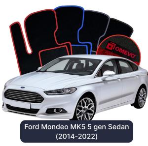 Dywaniki Welurowe OMEVO do Ford Mondeo MK5 5 gen Sedan (2014-2022)